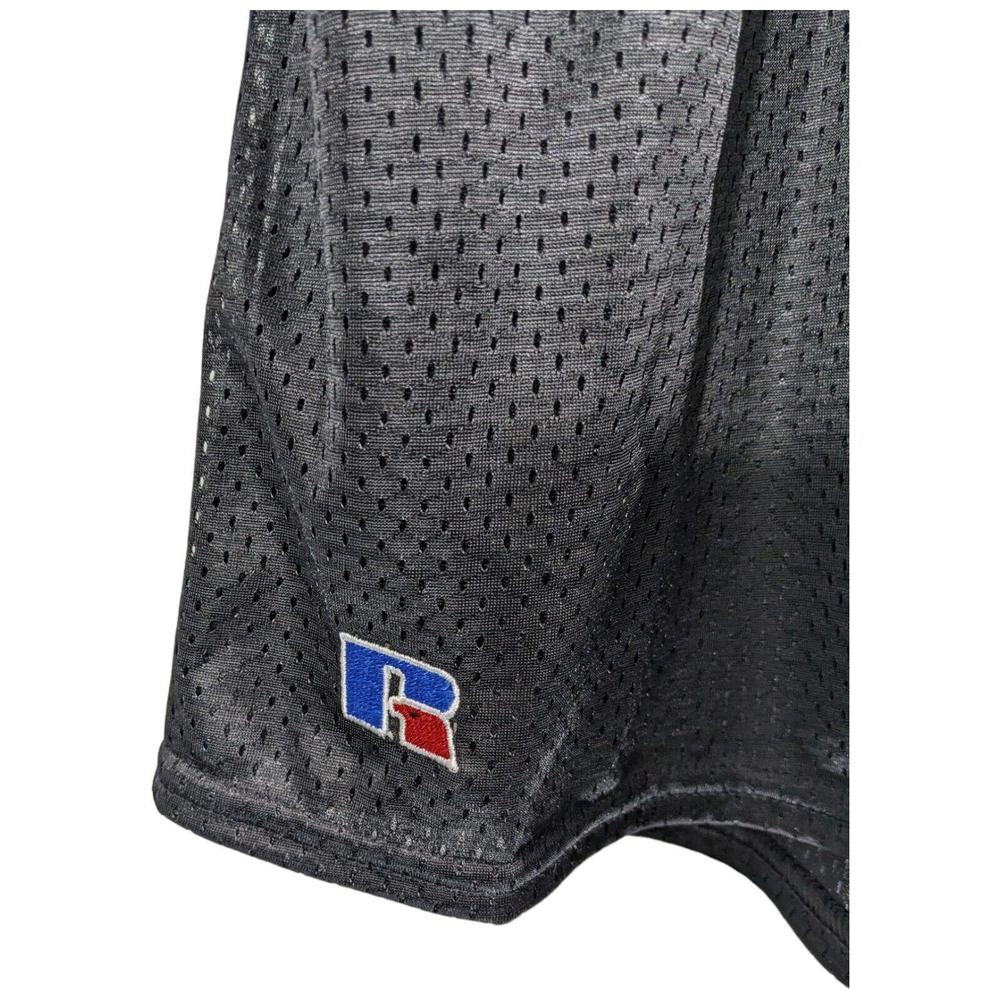 Black Athletic Shorts Size Large with Drawstring Gym Workout Short Pants Russell
